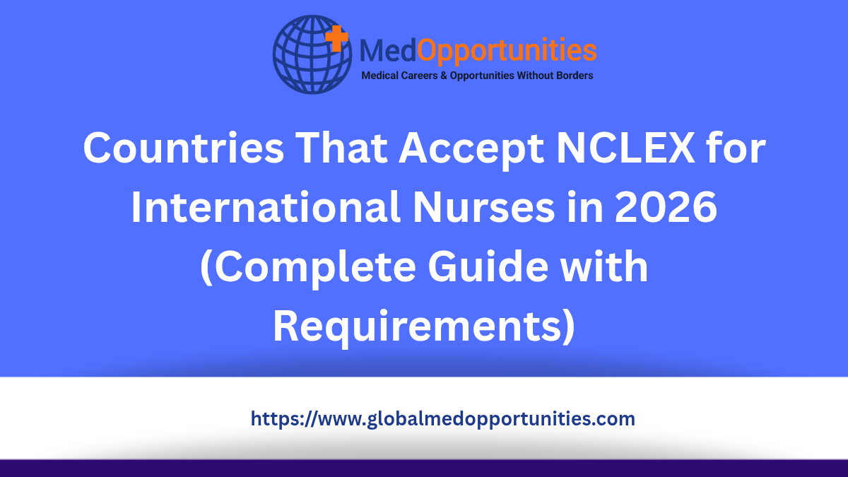 Countries That Accept NCLEX for International Nurses in 2026 (Complete Guide with Requirements)